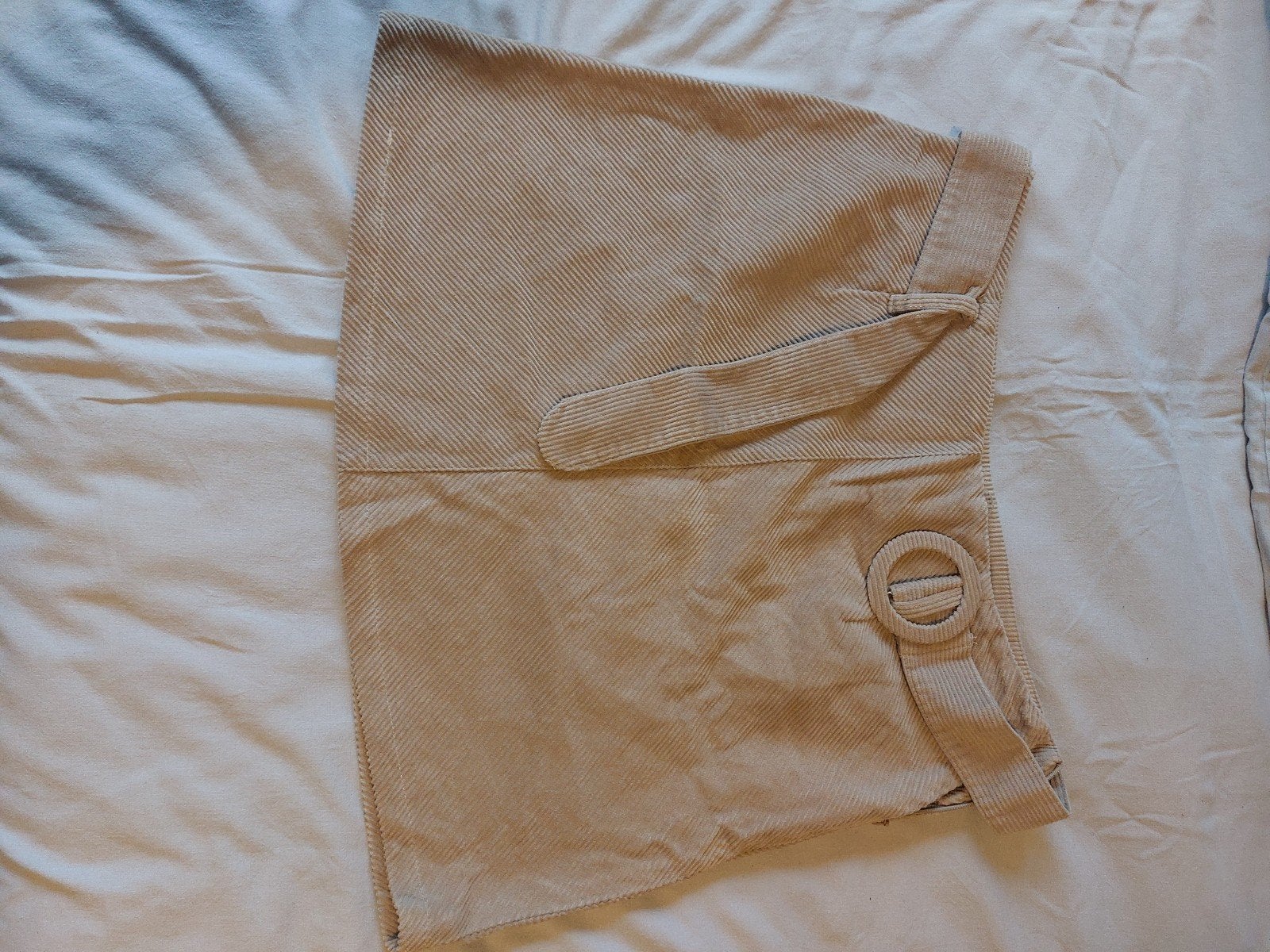 Denim Co. ribfluwelen rokje maat 42, Beige, Maat 42/44 (L), Ophalen of Verzenden, Zo goed als nieuw