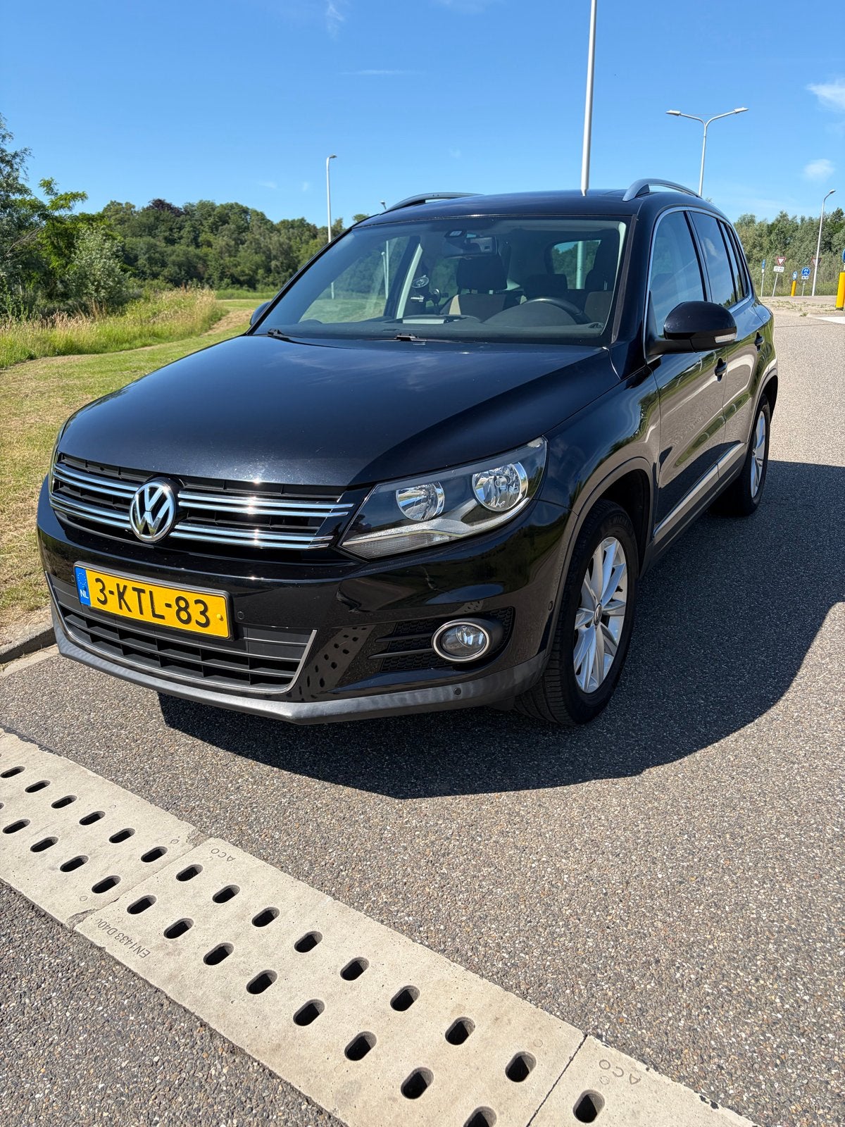 Volkswagen Tiguan 1.4 TSI 118KW BMT 2013 Zwart, Auto's, Voorwielaandrijving, 1800 kg, 4 cilinders, 160 pk