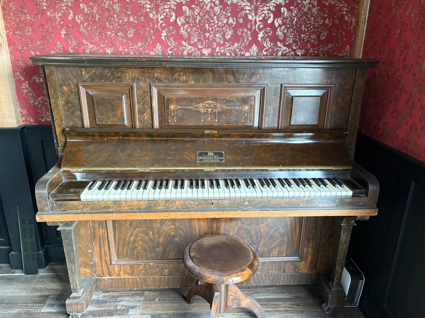 Piano, Ophalen, Gebruikt, Bruin, Piano