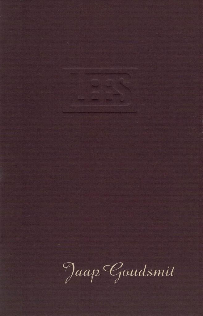 Jaap Goudsmit, Lees. Jaarwisselingsgeschenk., Ophalen of Verzenden, Zo goed als nieuw
