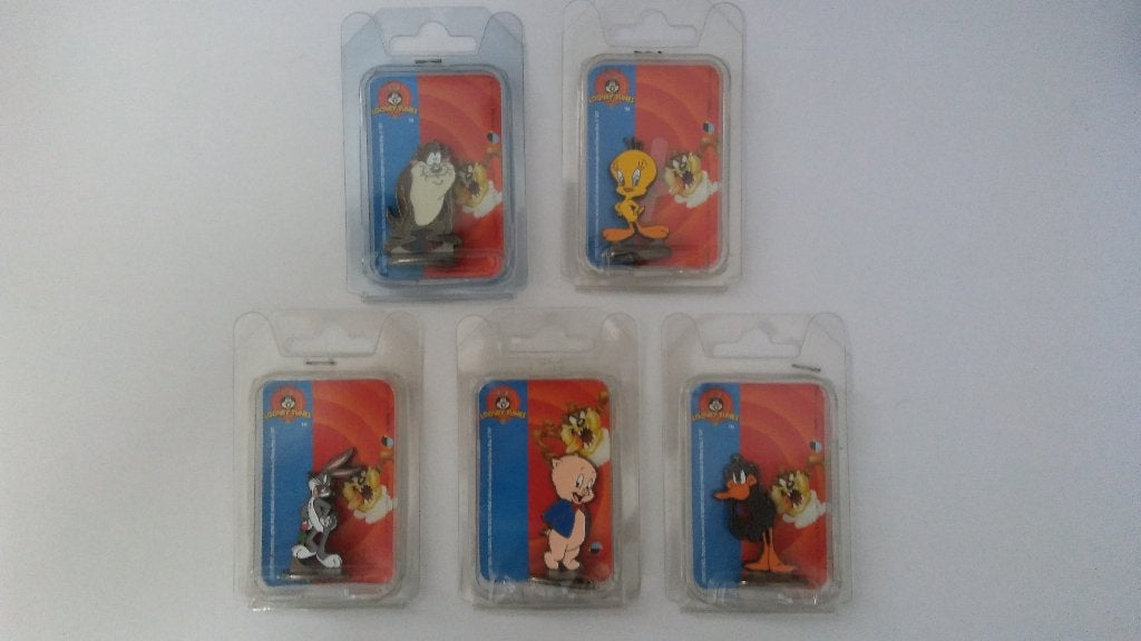 Looney Tunes metalen figuren 171 stuks Daffy Bugs Tweety Taz, Verzenden, Looney Tunes, Zo goed als nieuw, Beeldje of Figuurtje