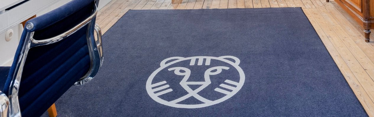 IFFR tapijt, Internationaal Filmfestival Rotterdam, Ophalen, Gebruikt, Grafisch, Zwart