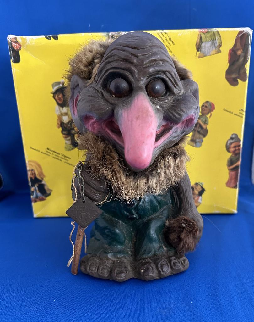vriendelijke heize trol bobble head in originele doos, Ophalen of Verzenden, Zo goed als nieuw