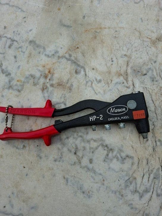 Professionele Marson Popnageltang HP-2 blindklinktang, Ophalen of Verzenden, Gebruikt, Tang