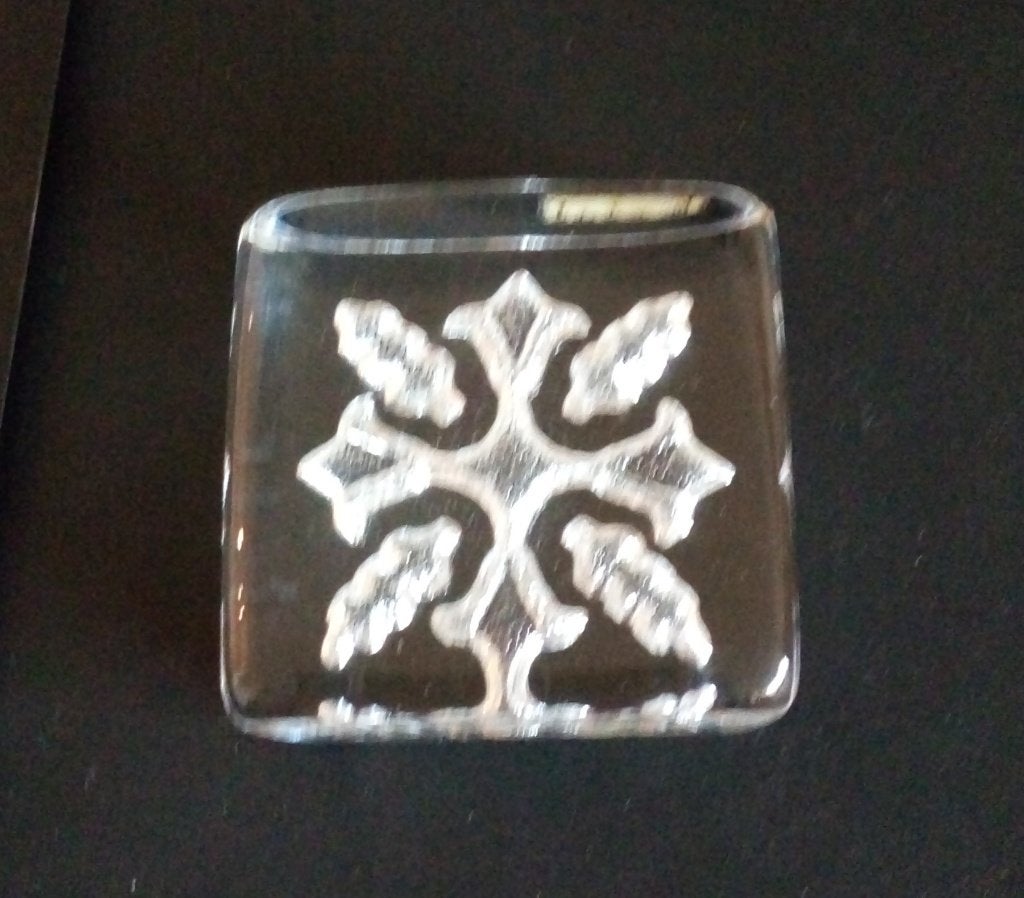 Hadeland Norway kristallen paperweight / presse papier, Ophalen of Verzenden