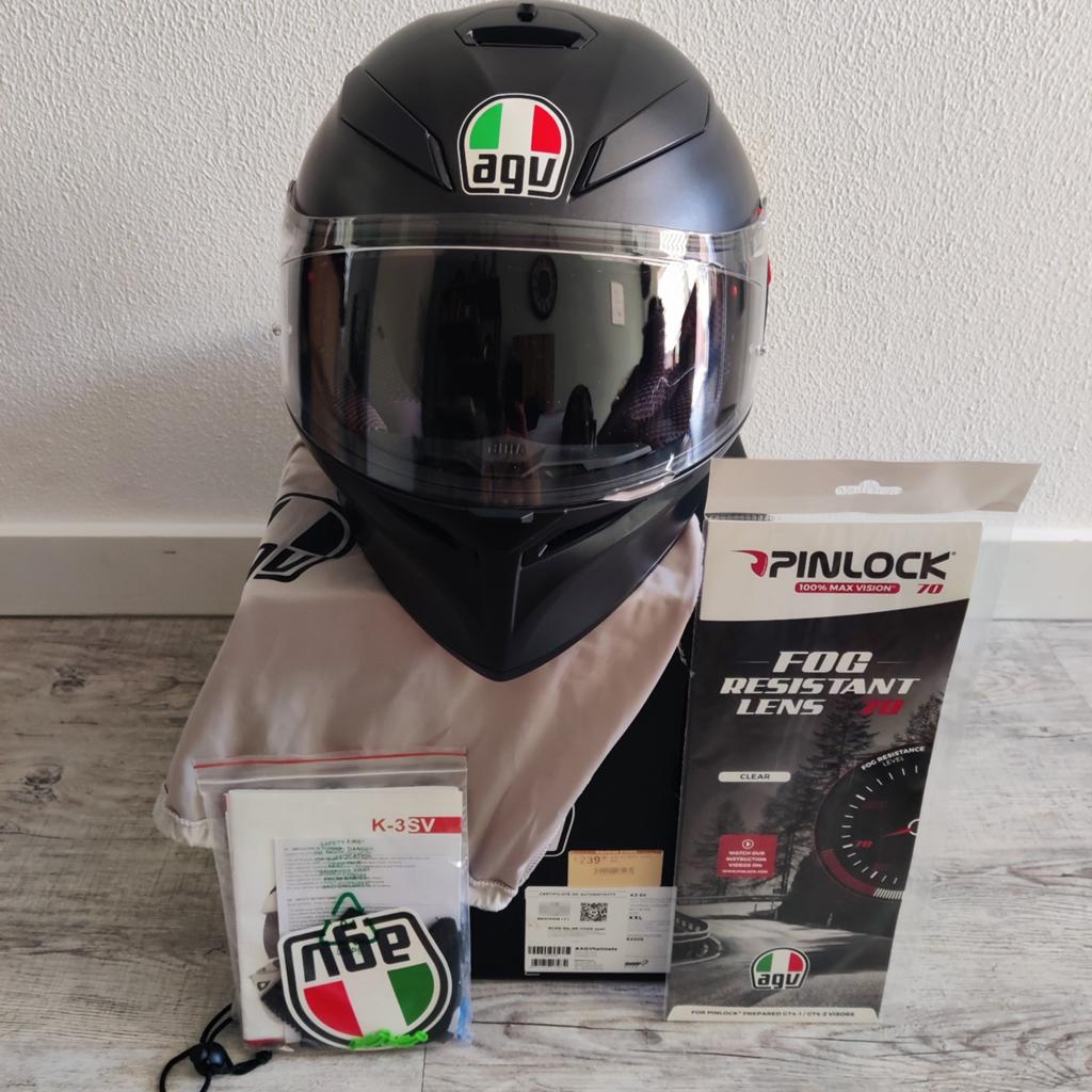 Nieuw in doos - AGV K3 SV Mat Zwart - Maat XXL, Dames, Ophalen of Verzenden, Tweedehands, XXL