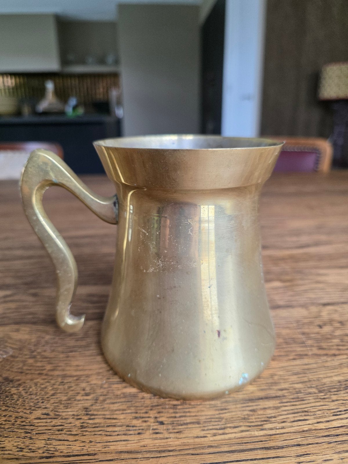Vintage messing kannetje / koperen schenkkan (Boho / Jaren ', Ophalen of Verzenden