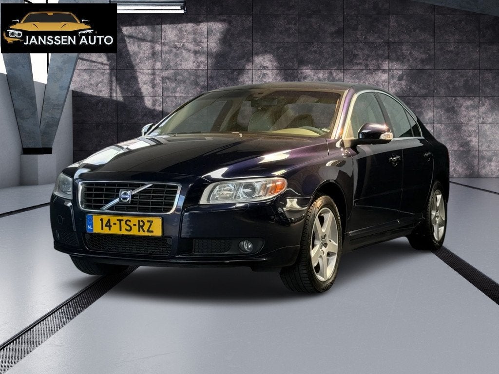 Volvo S80 2.5 T Summum | Leder | Memory | Stoelverwarming |, Beige, Blauw, 2521 cc, Bedrijf