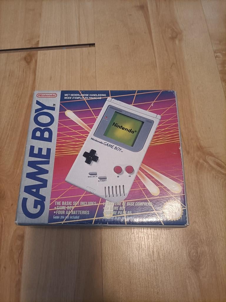 Nintendo Game Boy Classic (DMG-01) in doos met Tetris, Spelcomputers en Games, Spelcomputers | Nintendo Game Boy, Ophalen of Verzenden