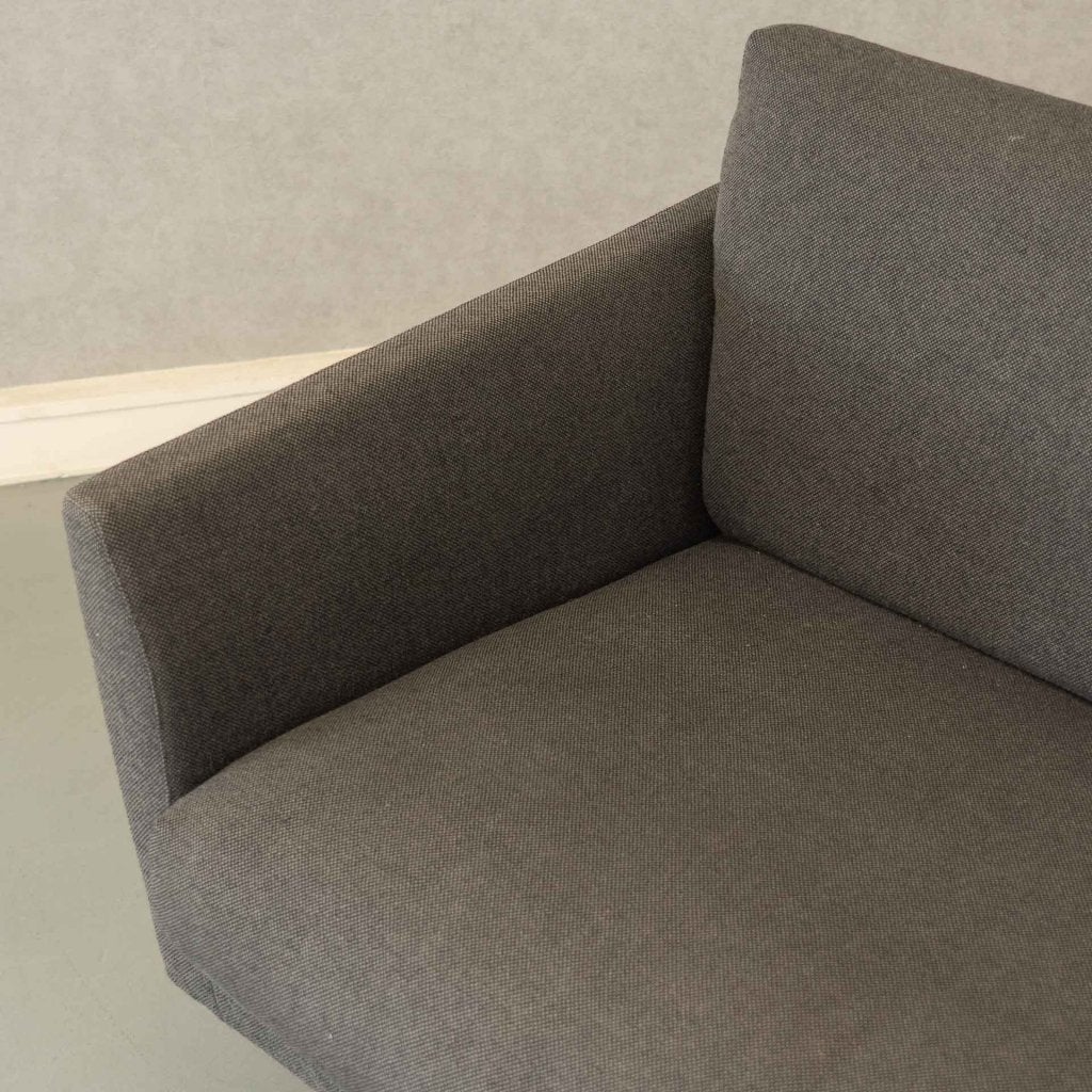 1 Montis Axel Bank 3,5-zits/218cm Antraciet Stof - RVS Slede, Niet ingevuld, Overige maten, Niet ingevuld, 75 tot 100 cm