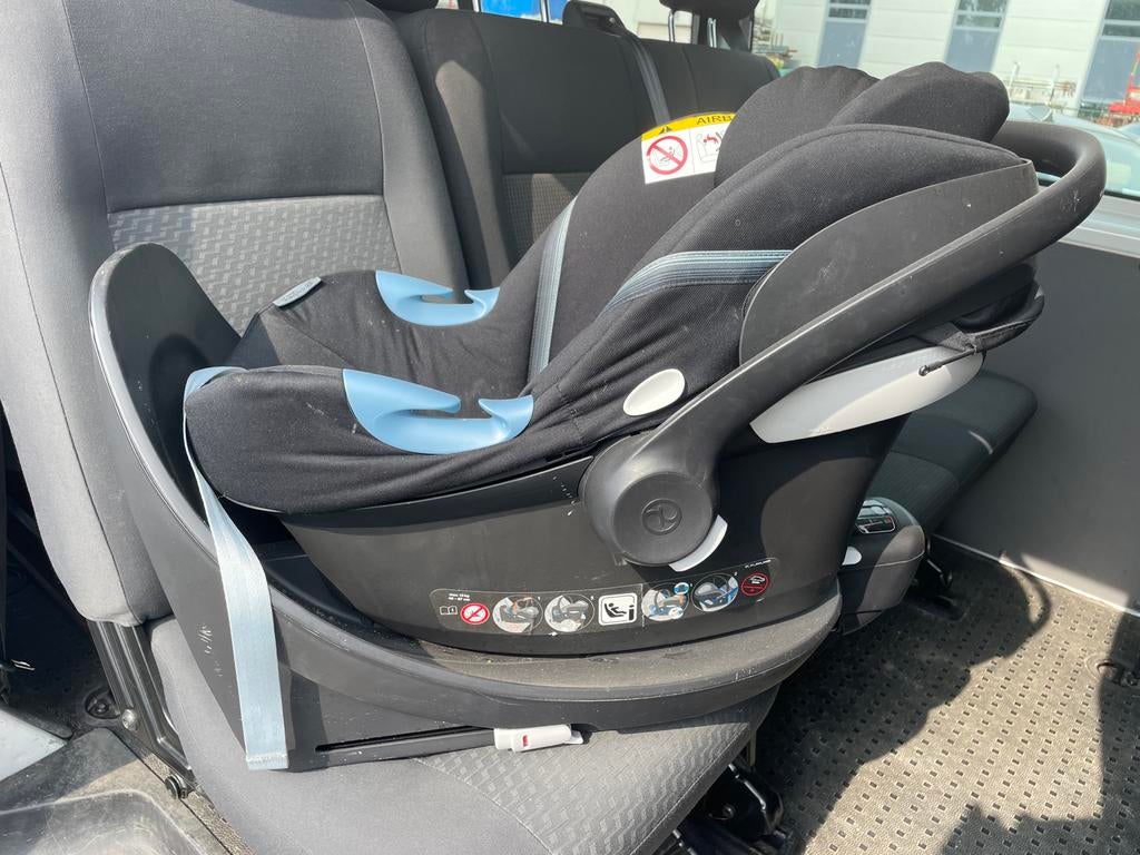 Cybex Aton 5 baby autostoel met Isofix base, Autogordel of Isofix, Gebruikt, Zijbescherming, 0 t/m 13 kg
