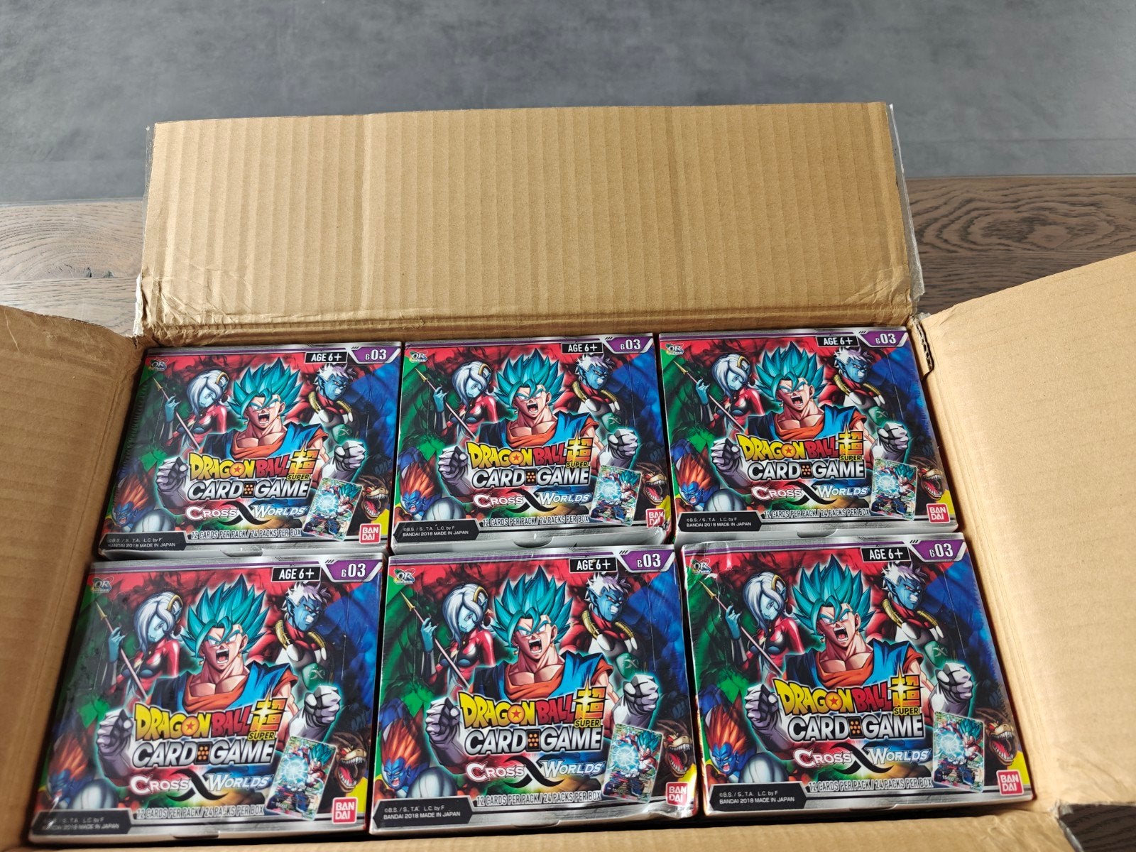 Dragonball Super Cross Worlds B03 booster box !, Ophalen of Verzenden, Nieuw, Boosterbox, Foil