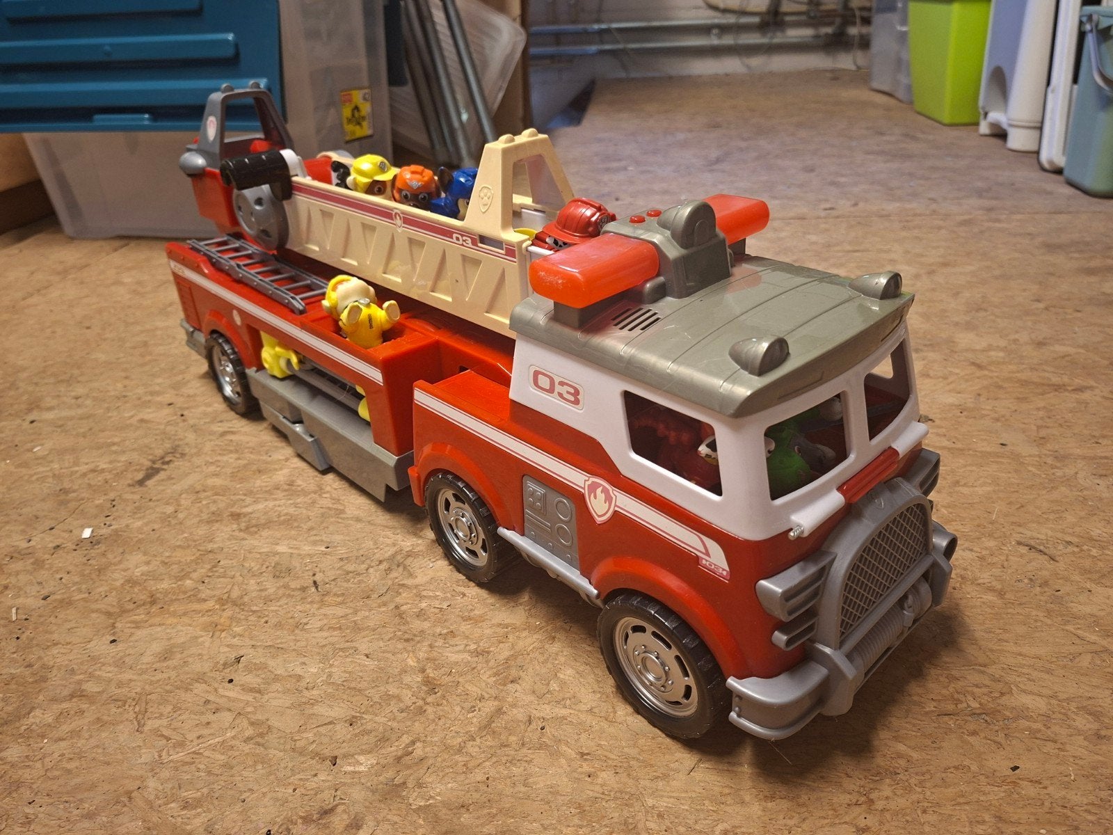 Paw patrol brandweerauto, Kinderen en Baby's, Speelgoed | Speelgoedvoertuigen, Ophalen, Gebruikt