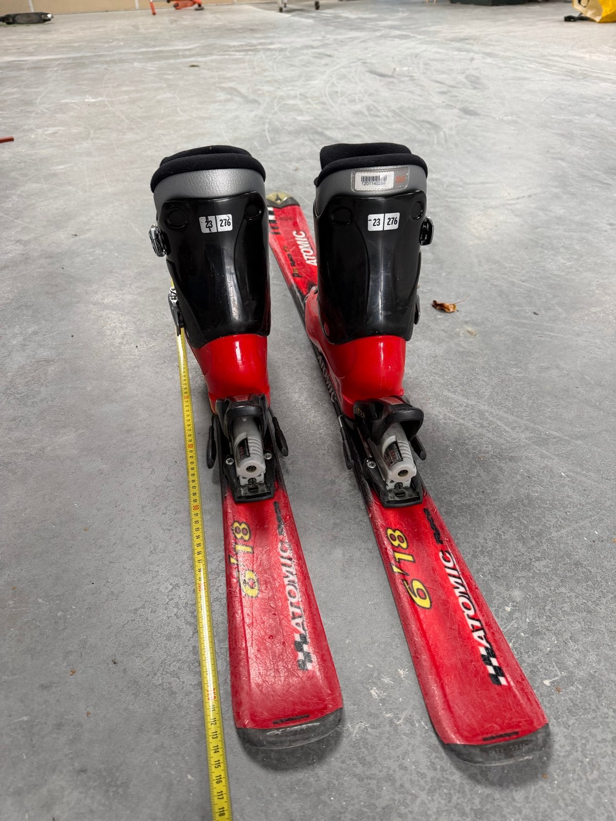 Atomic Race 618 ski's met schoenen - 120, Ophalen, Gebruikt, 100 tot 140 cm, Atomic