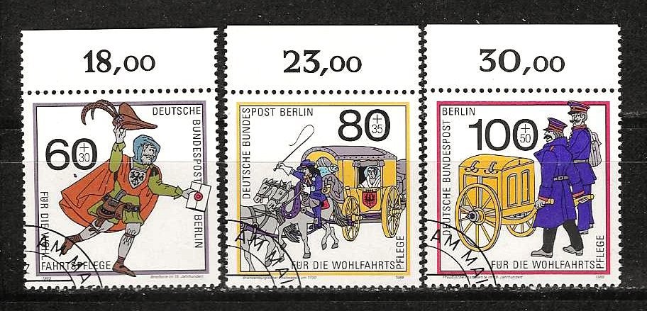 Berlin 852-854 nrs, Ophalen of Verzenden, BRD, Gestempeld