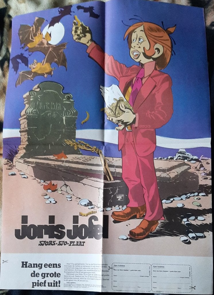 Joris Jofel - Sjors-Sjo-plaat - 1973, Ophalen of Verzenden, Overige figuren, Gebruikt, Plaatje, Poster of Sticker