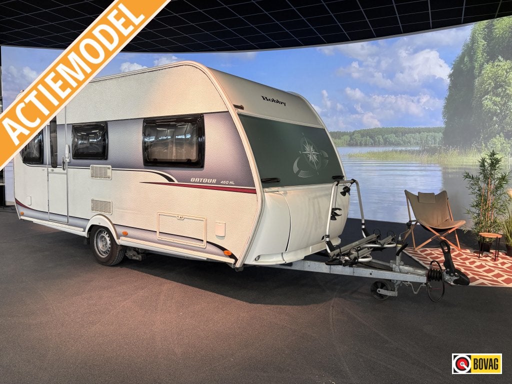 Hobby On Tour 460 HL zonnepaneel / fietdrager lengte bedden, Hobby, Ringverwarming, Tot en met 2, Bedrijf