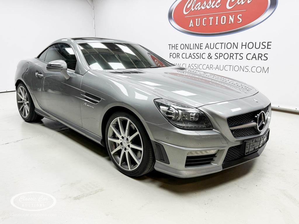 Mercedes-benz SLK 55 AMG  - ONLINE AUCTION, Auto's, Mercedes-Benz, Bedrijf, SLK, Benzine, Cabriolet, Automaat, Zilver of Grijs