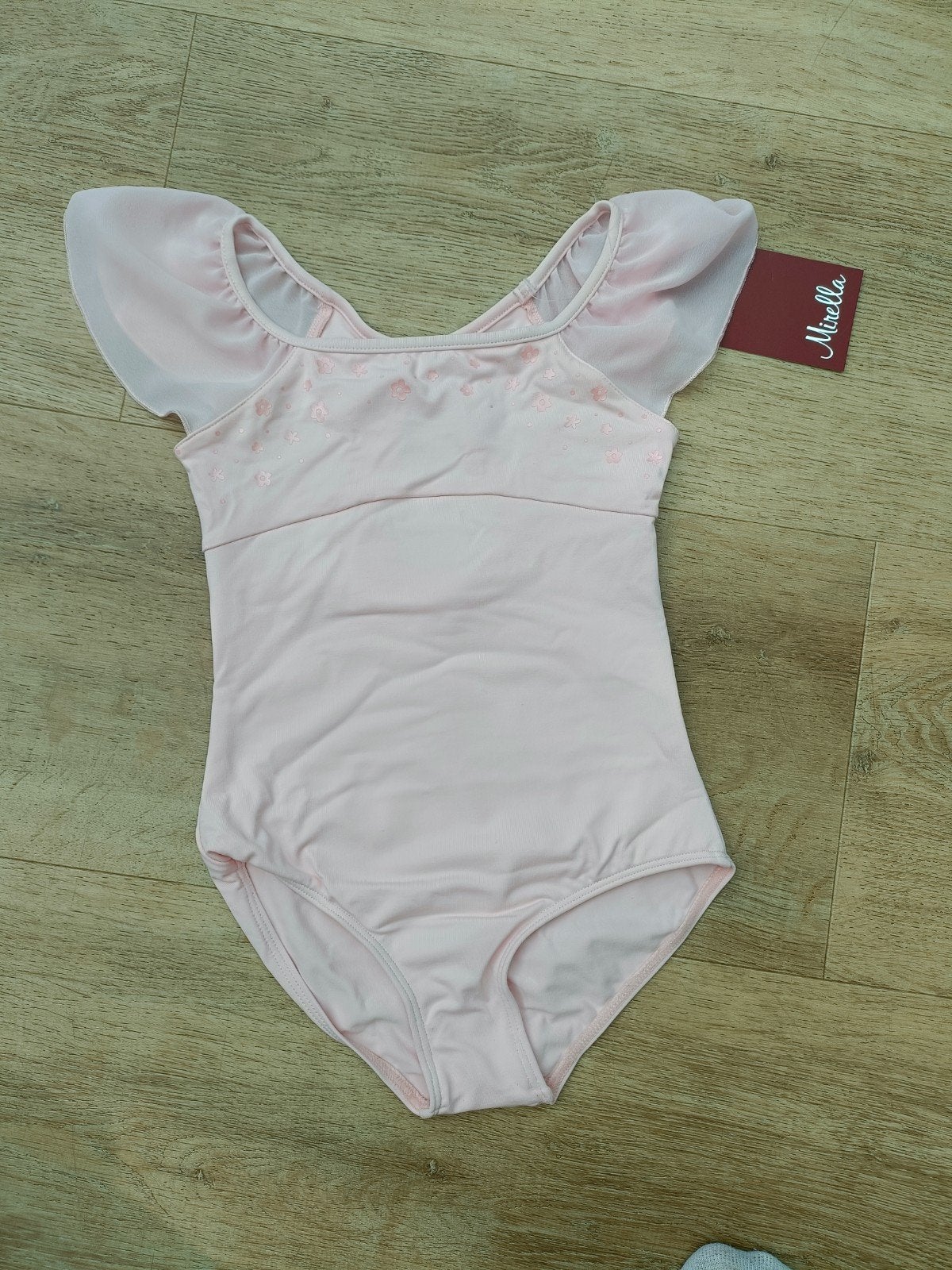 Mirella M1540C Roze Balletpakje met Bloemendetail, Nieuw, Ophalen of Verzenden, Nieuw, Kleding
