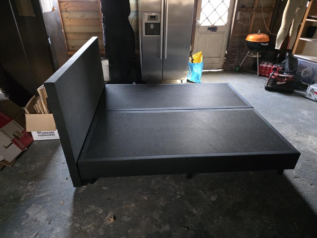 Onderstel boxspringbed 200 x 180, Ophalen, Overige materialen, Gebruikt, Zwart