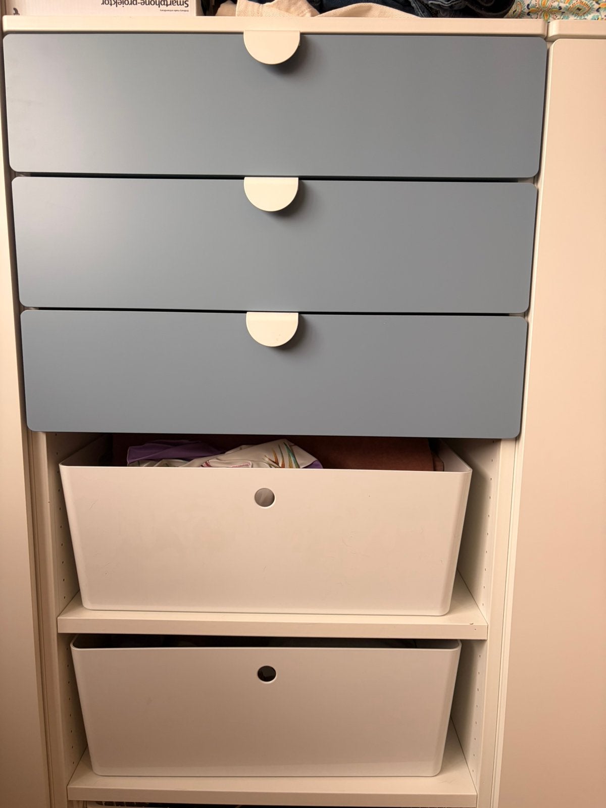 3 ladefrontjes Smastad blauw, Ophalen, 50 tot 100 cm, Zo goed als nieuw, Minder dan 25 cm