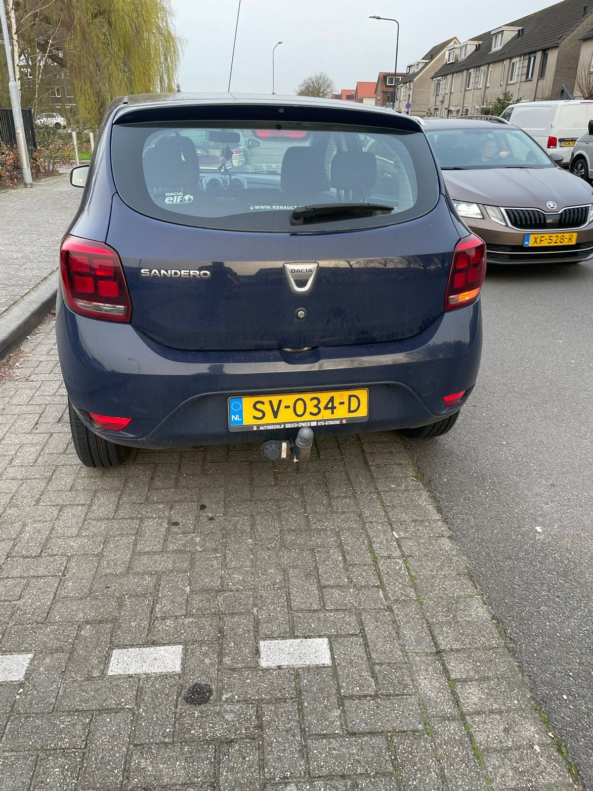 Dacia Sandero 0.9 Tce 90pk Bi-fuel S&S 2018 Blauw, Auto's, Voorwielaandrijving, 898 cc, Blauw, Origineel Nederlands