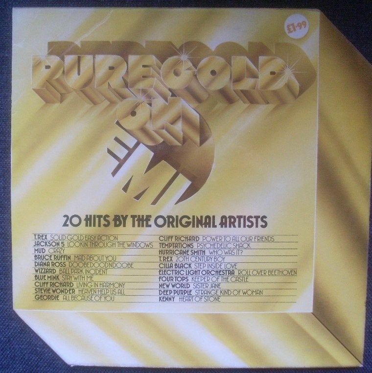 Pure Gold On EMI (LP ELO T.Rex Deep Purple Geordie Jackson 5, LP, Gebruikt, Ophalen of Verzenden, Pop