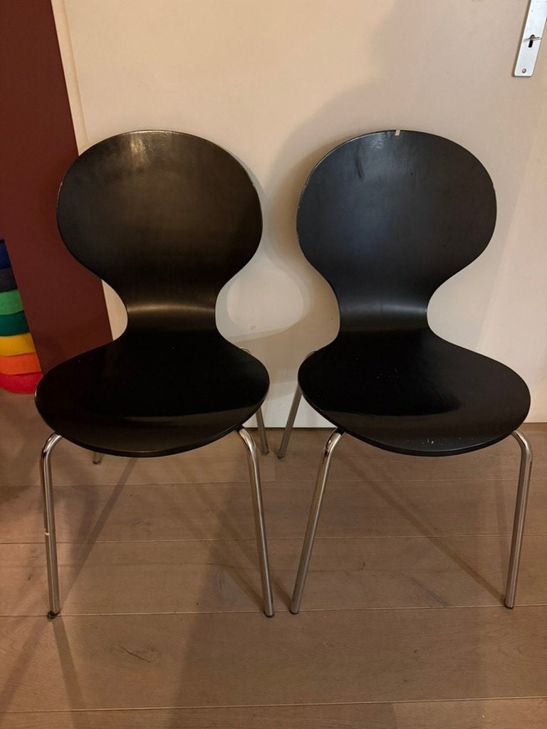 2 vlinderstoeltjes, Ophalen, Gebruikt, Twee, Zwart