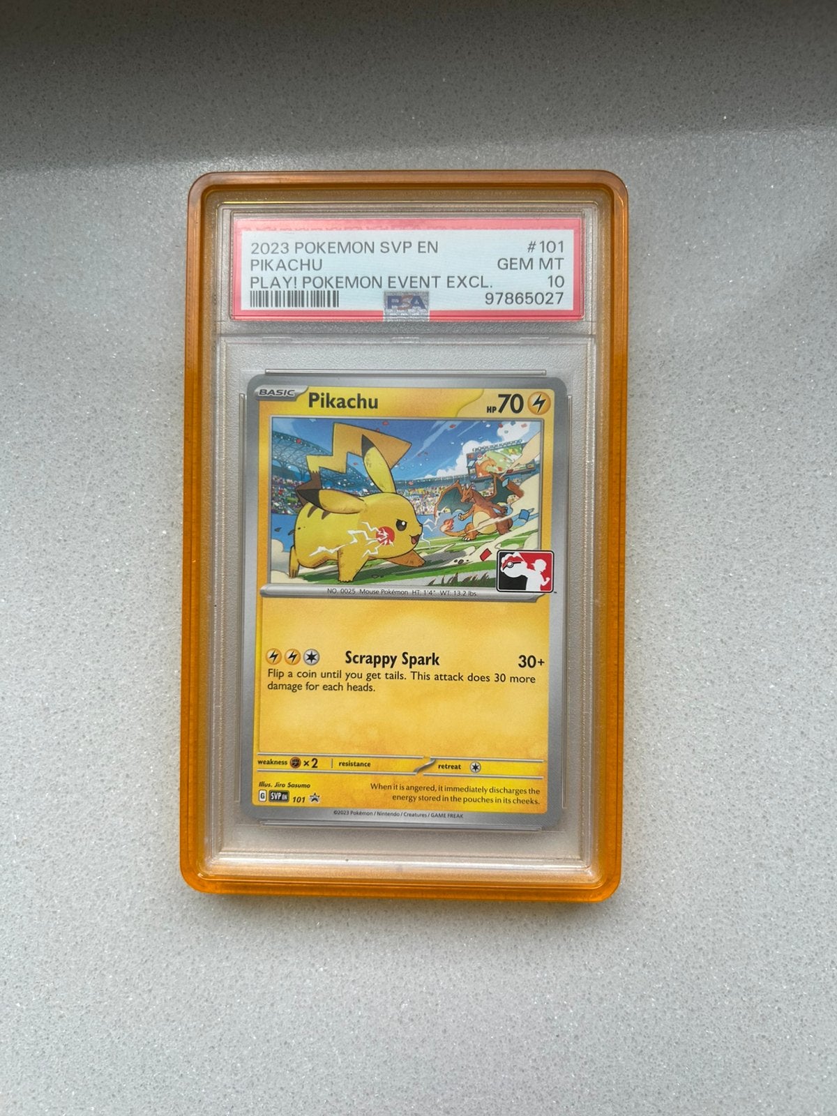 Pikachu Play! Exclusive PSA 10, Ophalen of Verzenden, Zo goed als nieuw