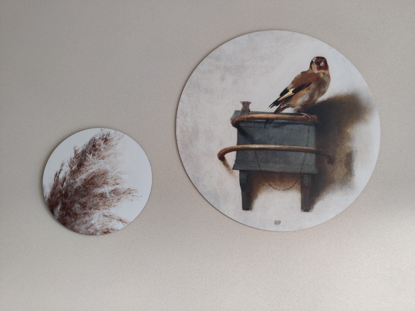 HIP wanddecoratie, Zo goed als nieuw, Kunststof, Wandcirkel, Ophalen