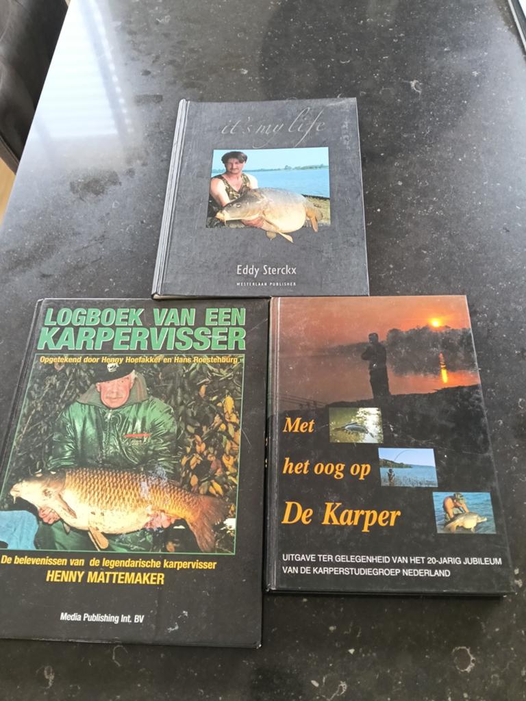 3 karperboeken, Ophalen of Verzenden, Zo goed als nieuw