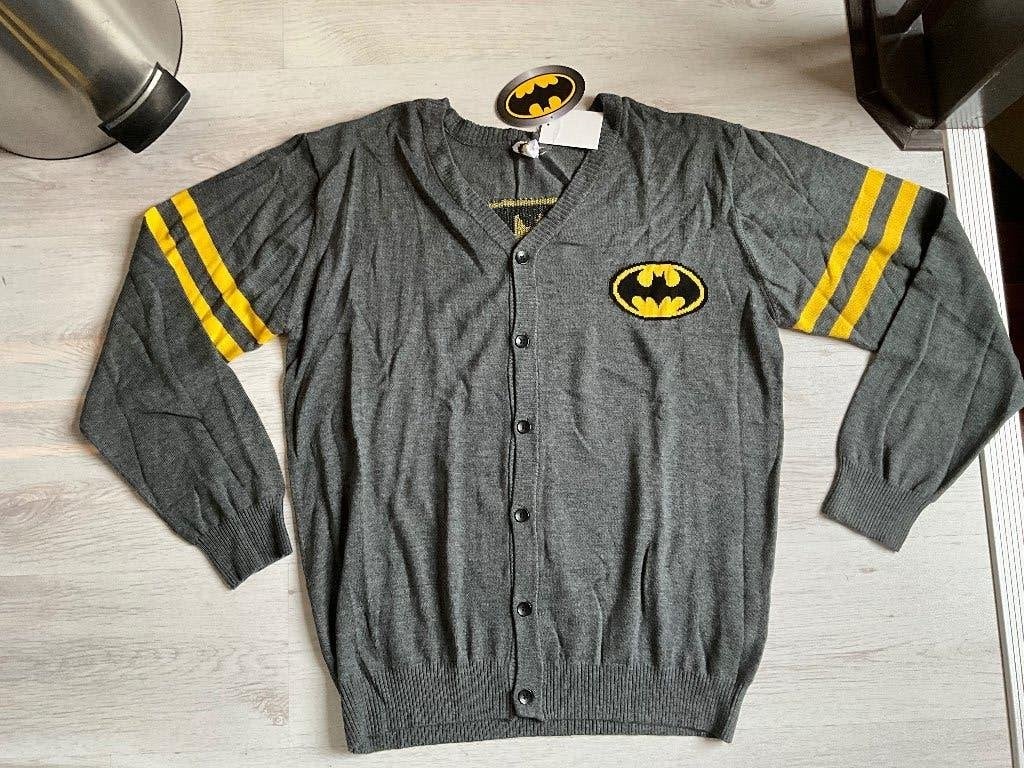 Vest van Batman grijs Maat L "Symbol/Logo", Nieuw, Ophalen of Verzenden, Vest van Batman grijs Maat L "Symbol/Logo", REGINA