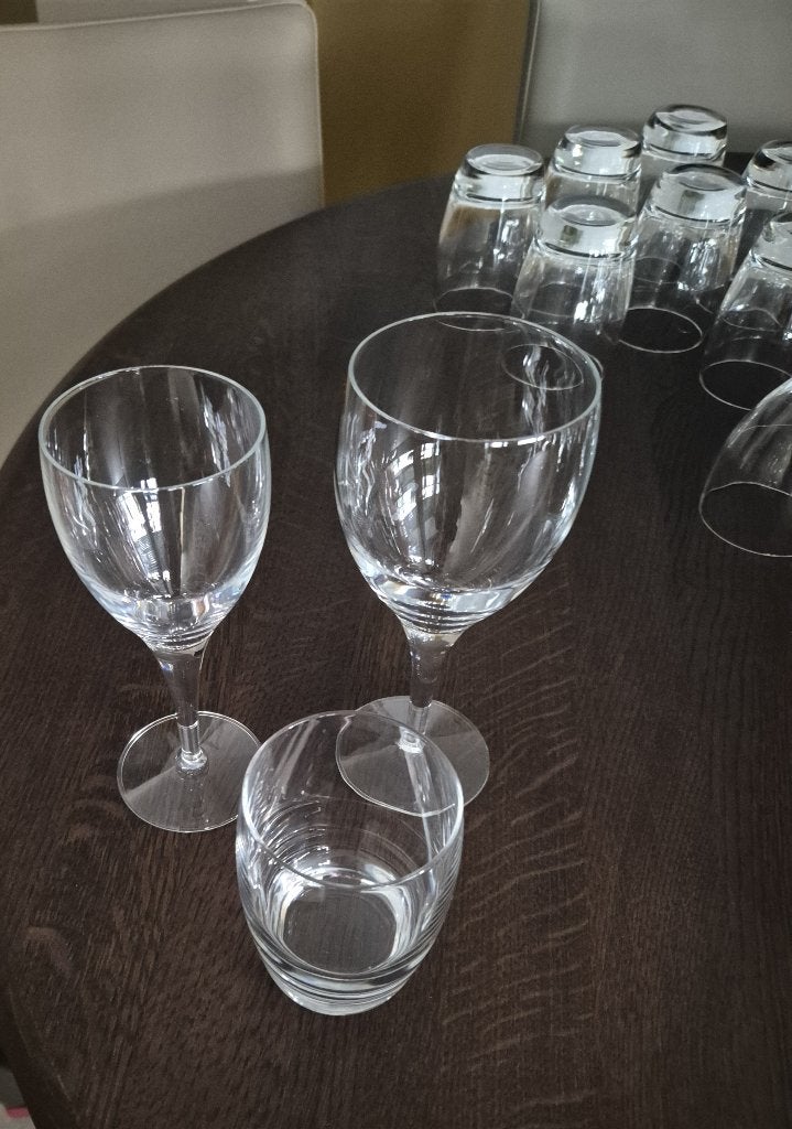 Kristallen glasservies, Ophalen of Verzenden, Zo goed als nieuw