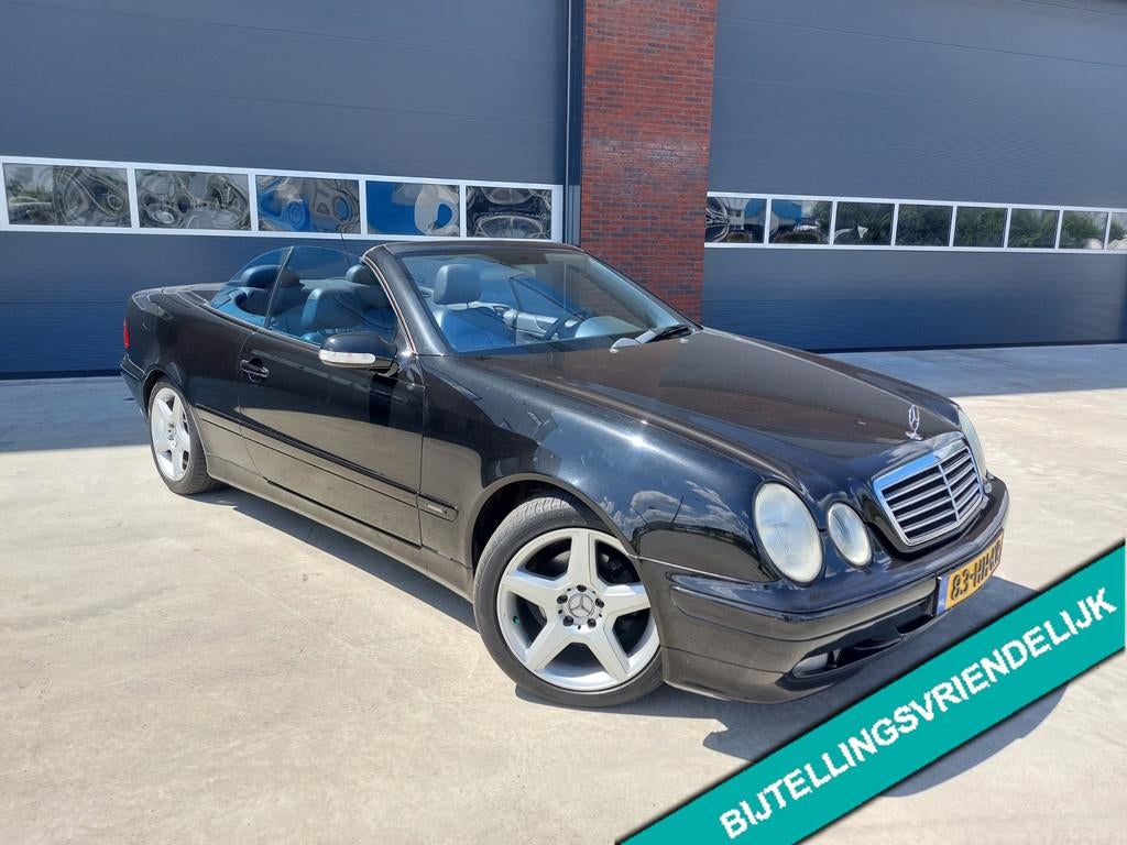 Mercedes-Benz CLK-klasse Cabrio 200 Avantgarde Automaat Leer, Automaat, 1998 cc, Gebruikt, Zwart
