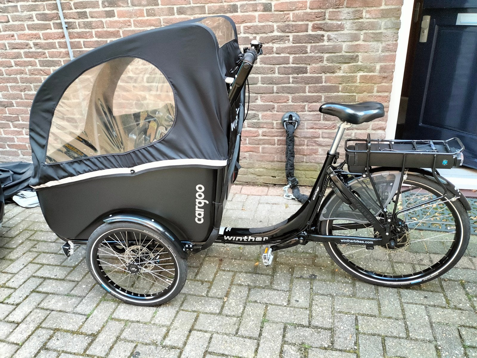 Winther cargo ebike bakfiets topkwaliteit, Fietsen en Brommers, Fietsen | Bakfietsen, Ophalen of Verzenden, Zo goed als nieuw