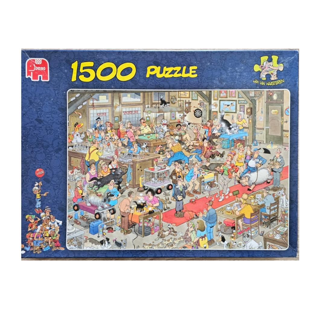 Jan van Haasteren  - De Hondenshow - (1500 stuks), Hobby en Vrije tijd, Denksport en Puzzels, Ophalen of Verzenden, 500 t/m 1500 stukjes