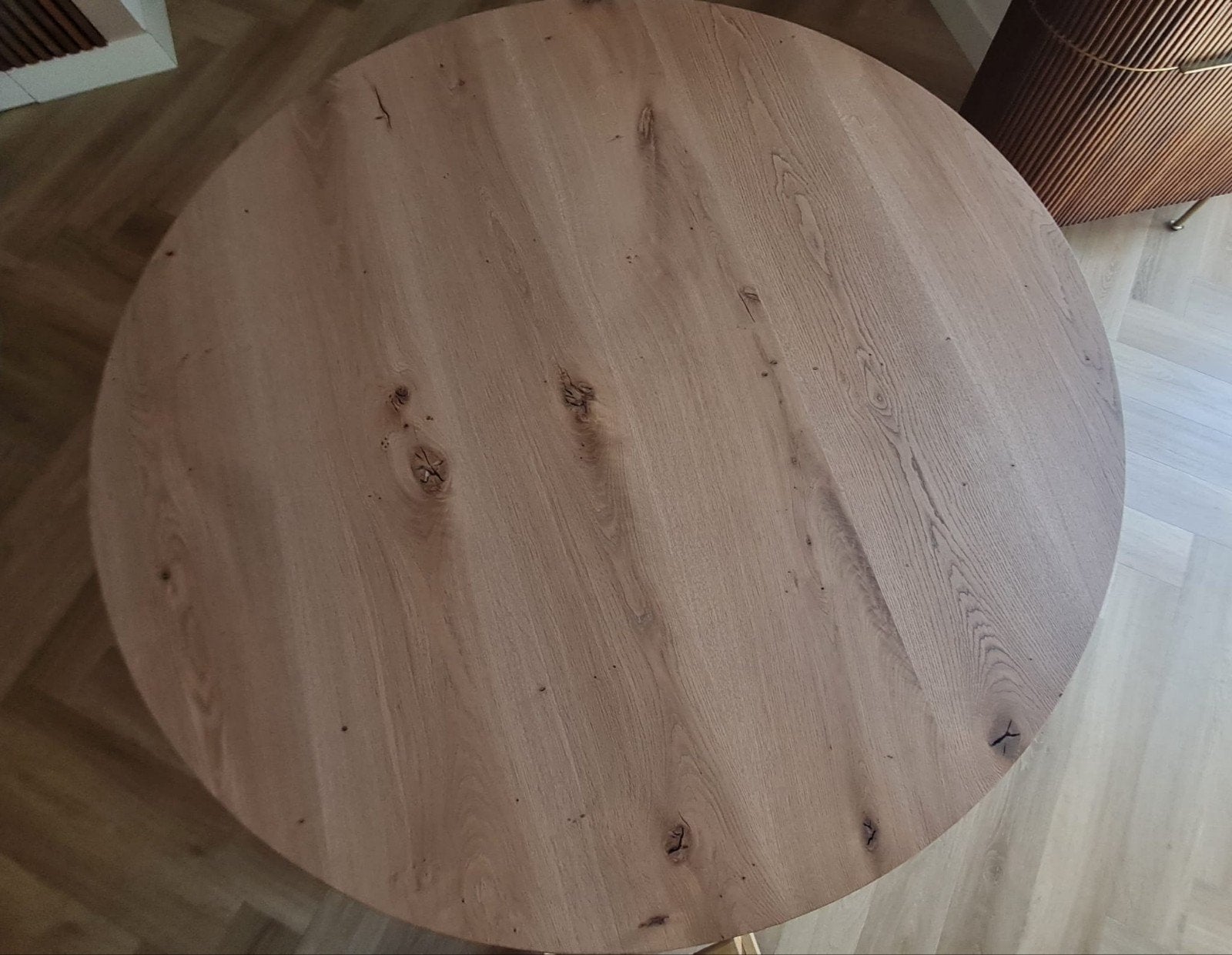 Nieuw! Eikenhouten tafelblad rond, Ophalen, Nieuw, Rond, Eikenhout