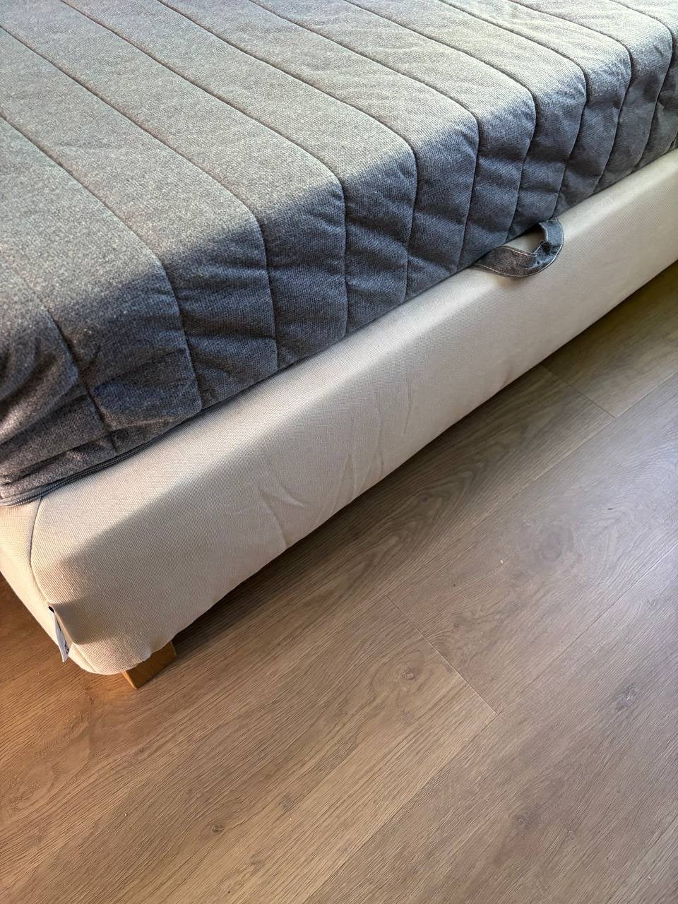 IKEA ESPEVÄR / VADSÖ bed 140x200 met poten, Ophalen, Gebruikt, Tweepersoons, 140 cm