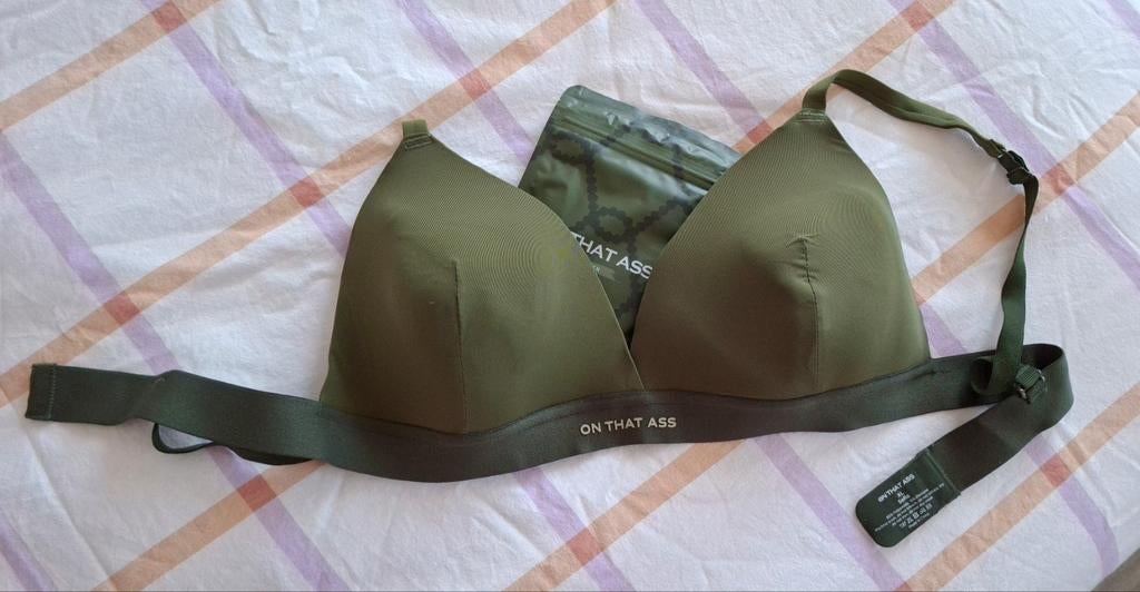 NIEUW On That Ass BH maatXL+slip maat L, groen, ongedragen, On That Ass, Ophalen, Groen, BH