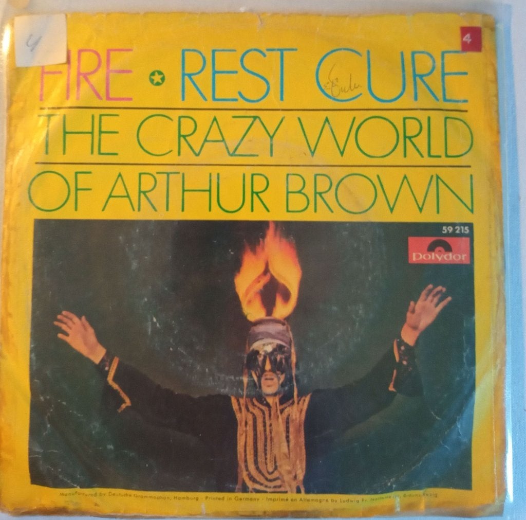 Arthur Brown - Fire., Gebruikt, Fotohoes, Single, Ophalen of Verzenden