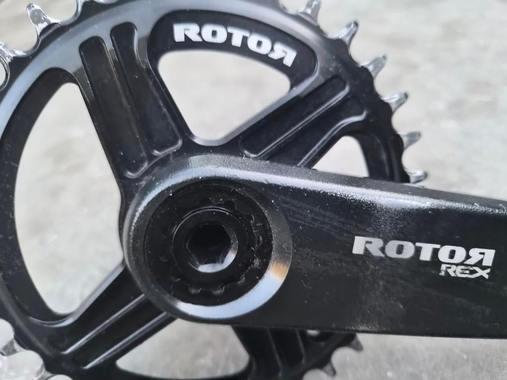 Rotor rex crankstel en blad, Fietsen en Brommers, Fietsonderdelen, Ophalen of Verzenden