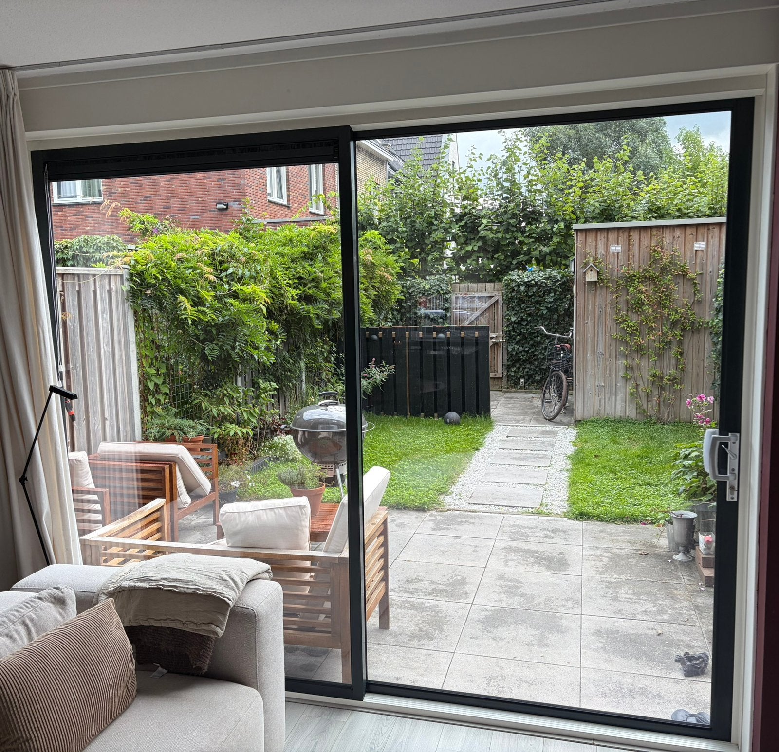 Alu schuifpui te koop incl HR++ glas. In goede staat, Doe-het-zelf en Verbouw, Ophalen, Gebruikt, 225 cm of meer, Aluminium