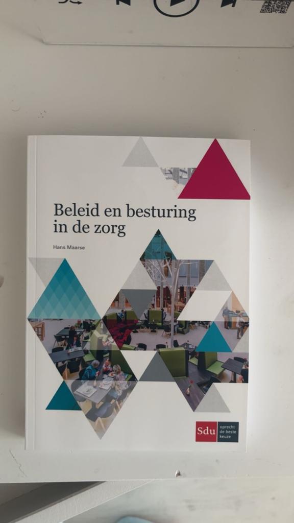 Hans Maarse - Beleid en besturing in de zorg, Hans Maarse, Sociale wetenschap, Ophalen of Verzenden, Zo goed als nieuw