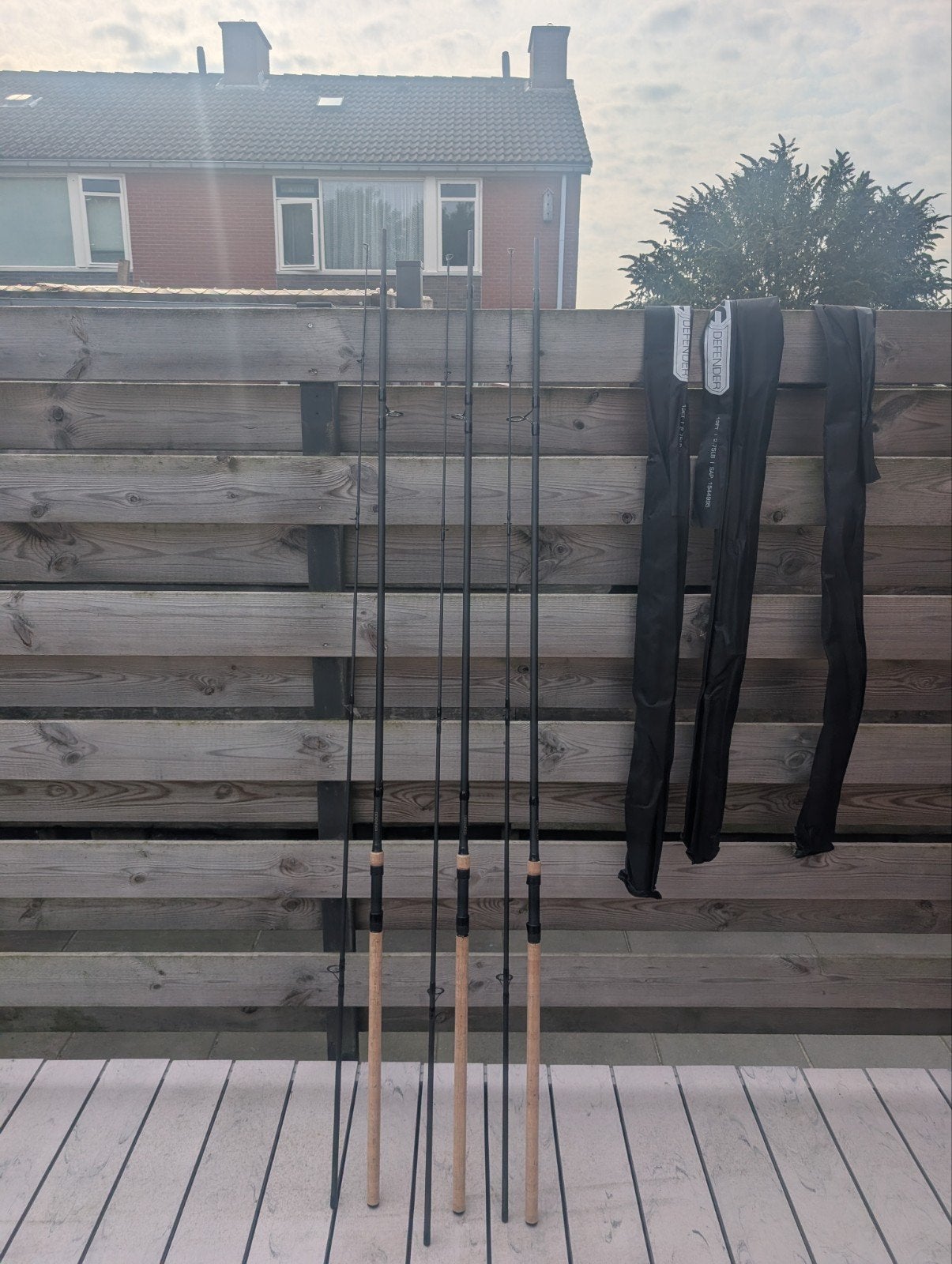 3x JRC Devender 12ft 2.75 lb, Ophalen, Zo goed als nieuw, Werphengel