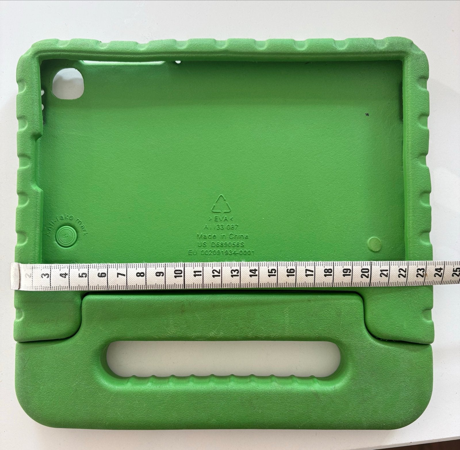 Gratis Groene tablet hoes met handvat voor kinderen, Ophalen, Gebruikt, 7 inch of minder, Bescherming achterkant