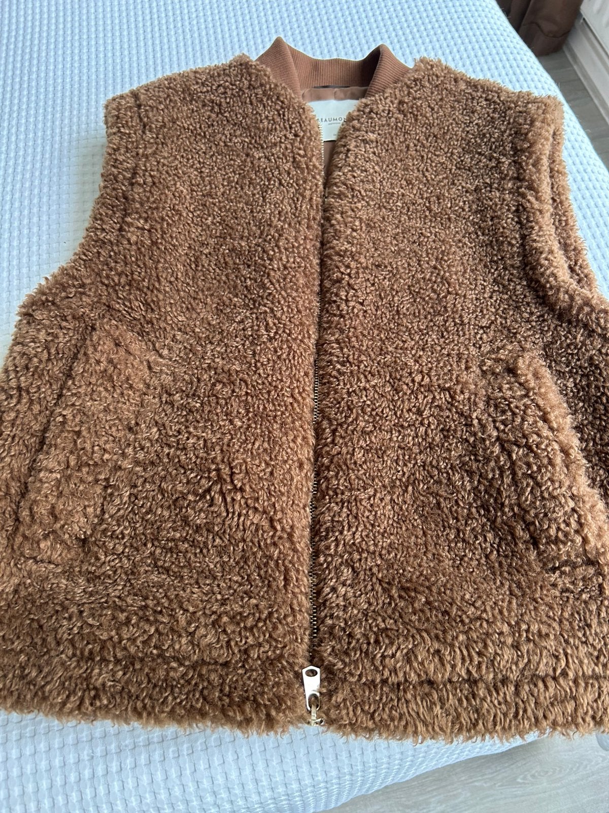 Super mooie teddy bodywarmer van Beaumont, Ophalen, Nieuw, Maat 34 (XS) of kleiner, Bruin