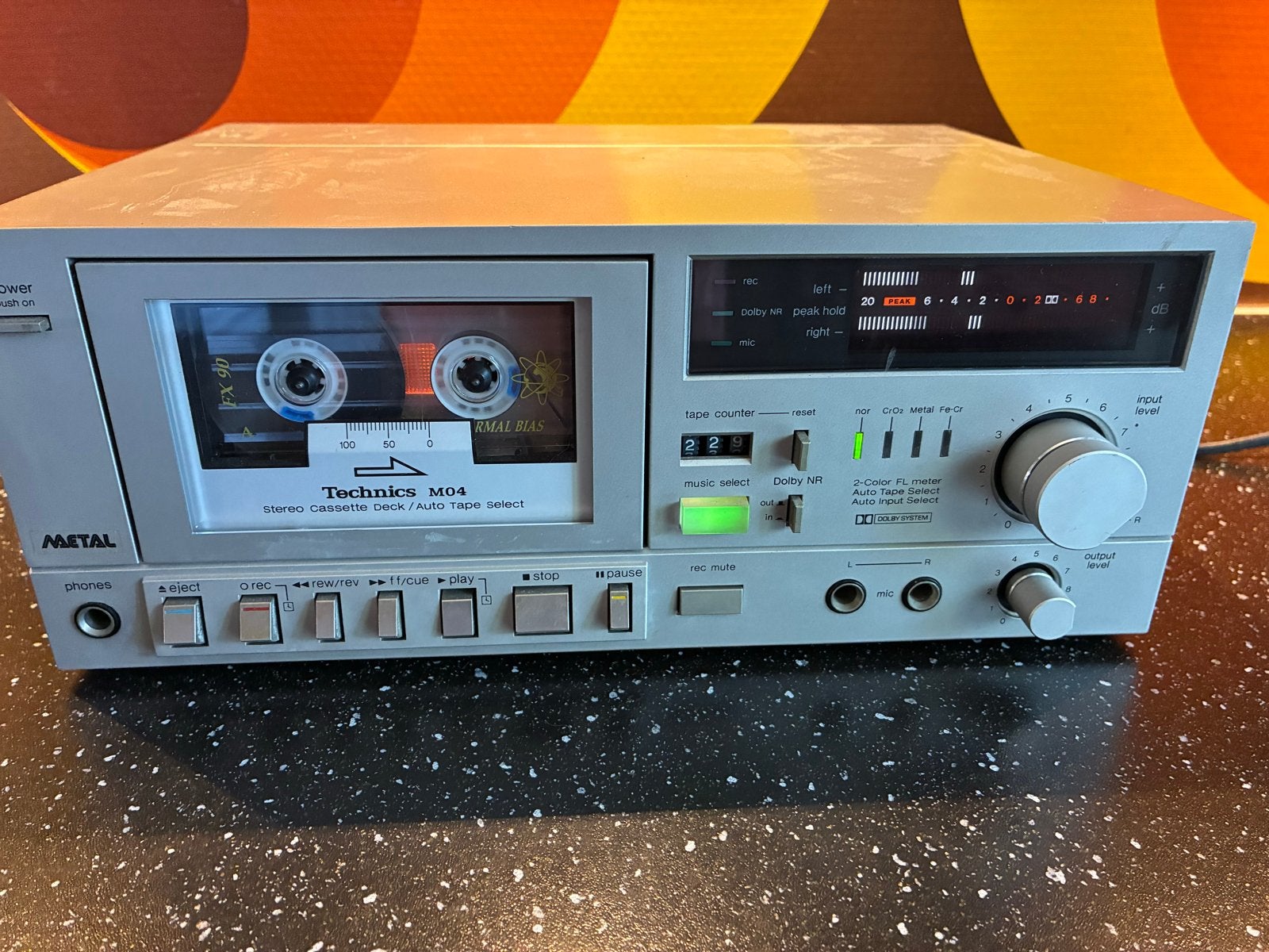 Technics RS-M04 Cassettedeck - Werkt, met pieptoon, Ophalen, Enkel, Overige merken, Tape counter