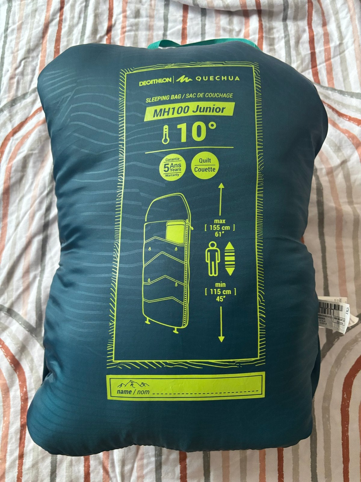 Decathlon Quechua MH100 Junior Slaapzak 10, Ophalen, Zo goed als nieuw