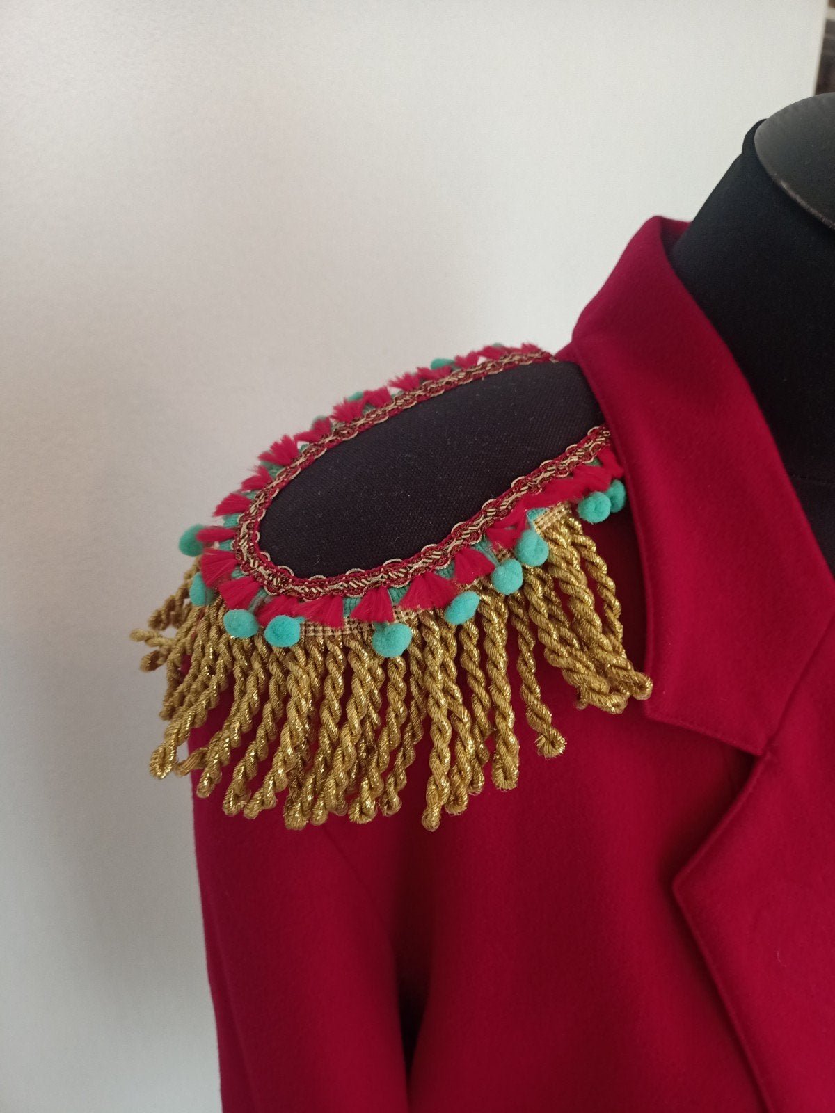 Epauletten carnaval groen/rood, Kleding | Heren, Ophalen of Verzenden, Nieuw