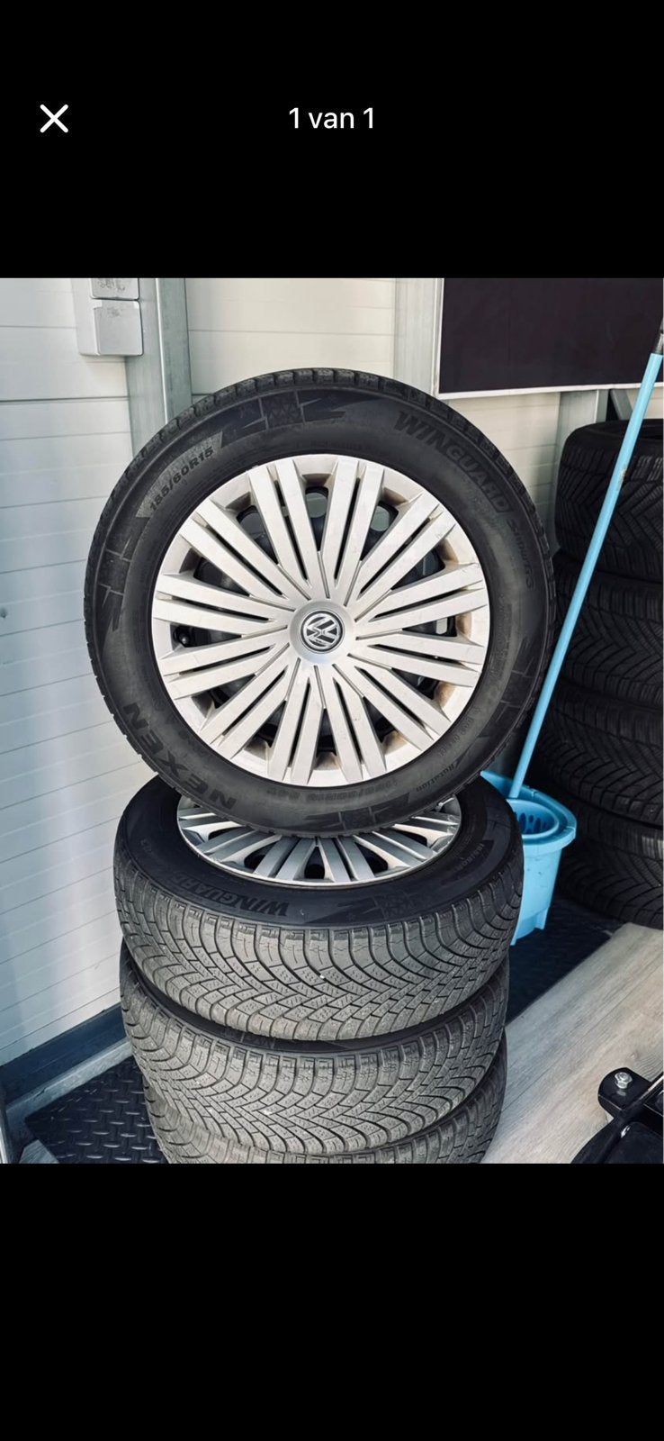 15" 5x100 VW Polo Golf 4 Velgen - Winterset!, Ophalen, Gebruikt, 15 inch, Banden en Velgen